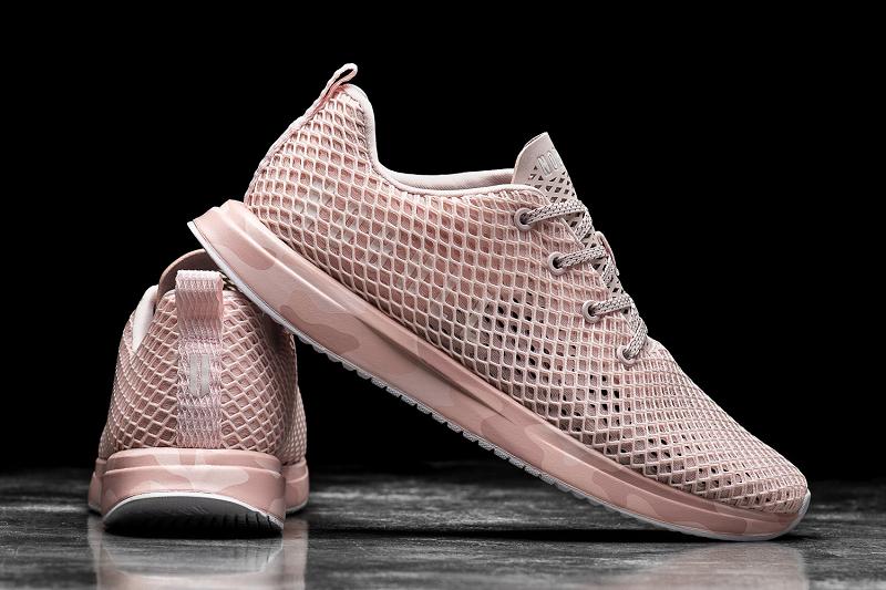 Men's Nobull Mesh Running Shoes Pink | SG F2116D